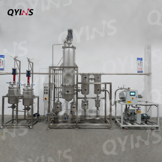 2平方不銹鋼分子蒸餾 帶防爆攪拌預熱罐 